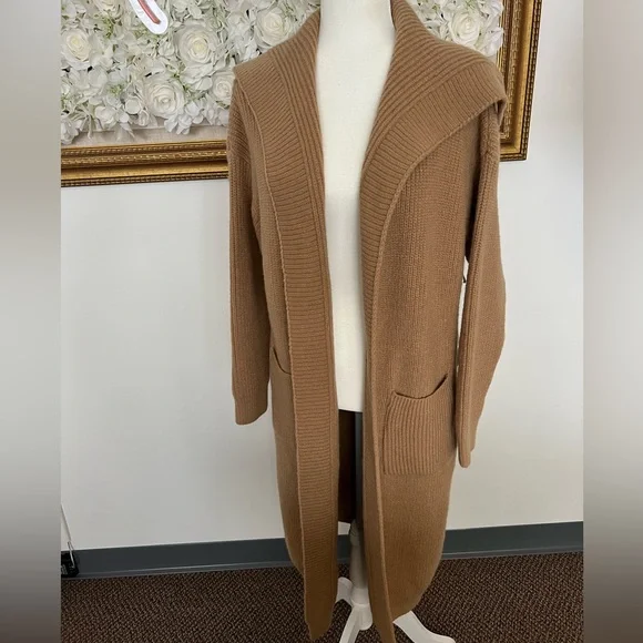 Rib Knit Longline Cardigan - Picture 2 of 4